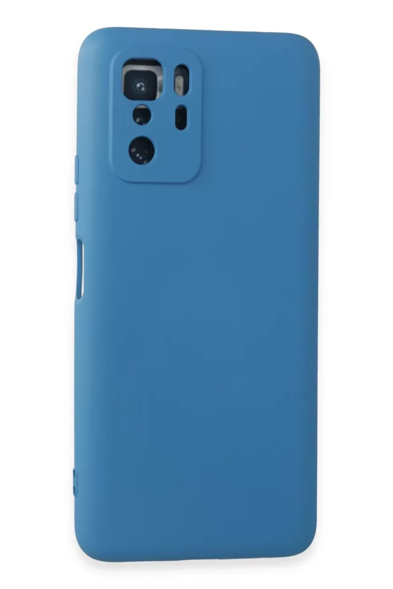Newface Xiaomi Poco X3 GT Kılıf Nano içi Kadife Silikon - Mavi
