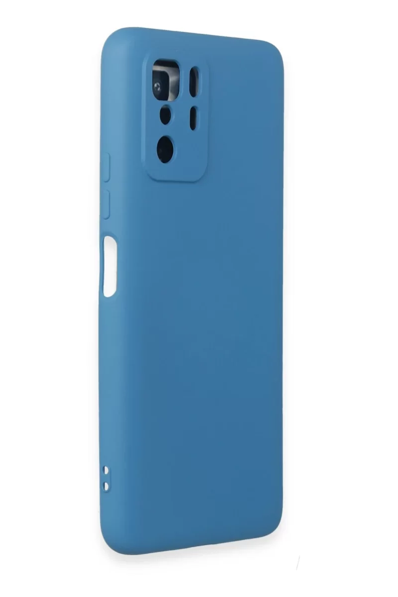 Newface Xiaomi Poco X3 GT Kılıf Nano içi Kadife Silikon - Mavi