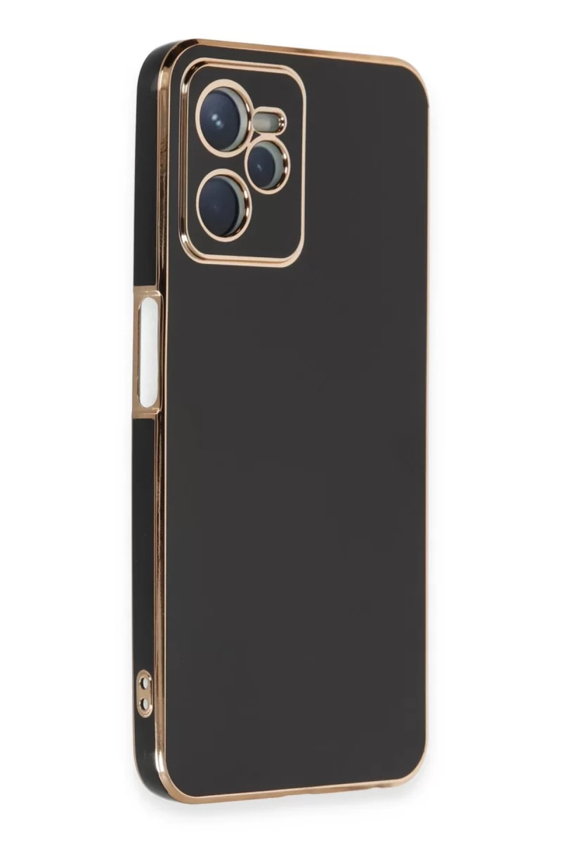 Newface Realme C35 Kılıf Volet Silikon - Siyah