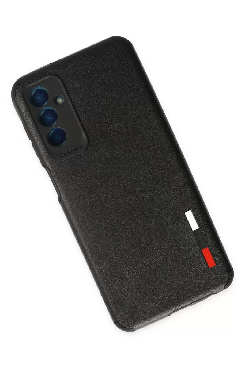 Newface Samsung Galaxy M13 Kılıf Loop Deri Silikon - Siyah