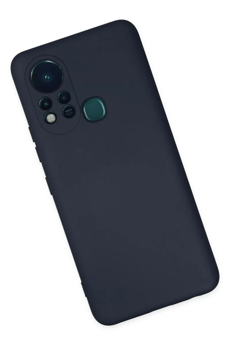 Newface İnfinix Hot 11s Kılıf Nano içi Kadife Silikon - Lacivert