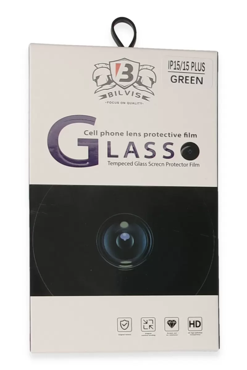 Newface Apple iPhone 15 Bilvis Titan Kamera Lens - Yeşil