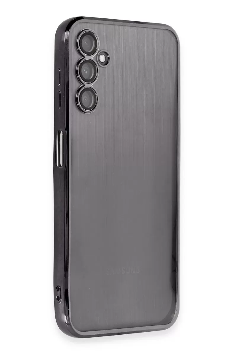 Newface Samsung Galaxy A14 4G Kılıf Razer Lensli Silikon - Siyah