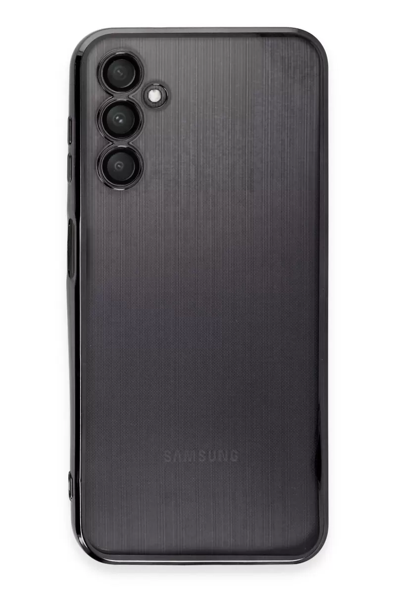 Newface Samsung Galaxy A14 4G Kılıf Razer Lensli Silikon - Siyah