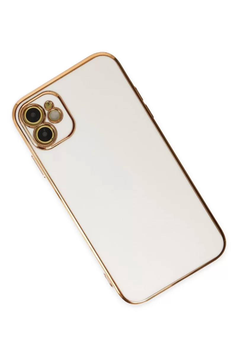 Newface Apple iPhone 12 Kılıf Volet Silikon - Beyaz
