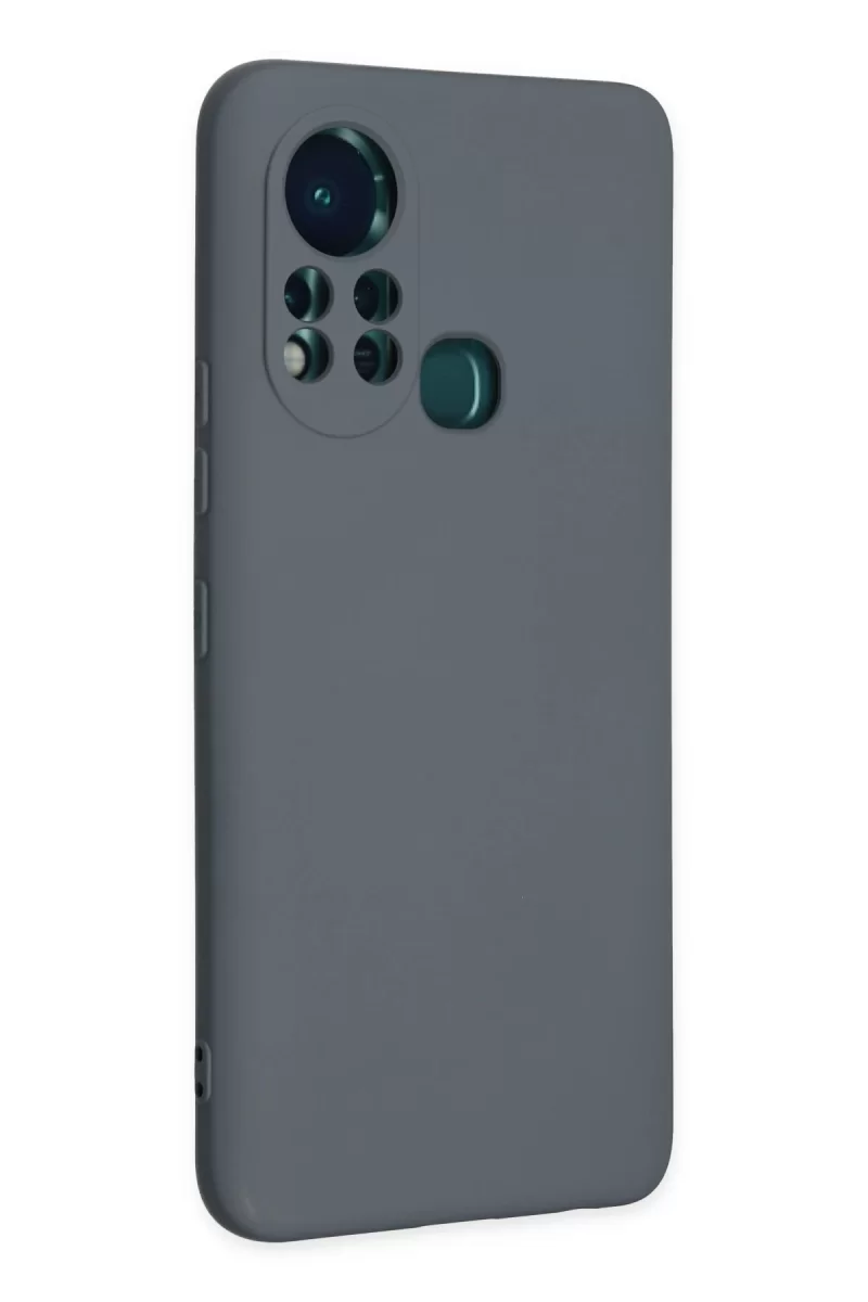 Newface İnfinix Hot 11s Kılıf Nano içi Kadife Silikon - Gri
