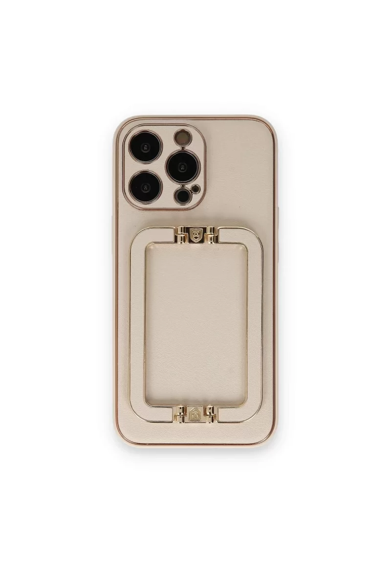 Newface Apple iPhone 14 Pro Kılıf Coco Elit Kapak - Gold