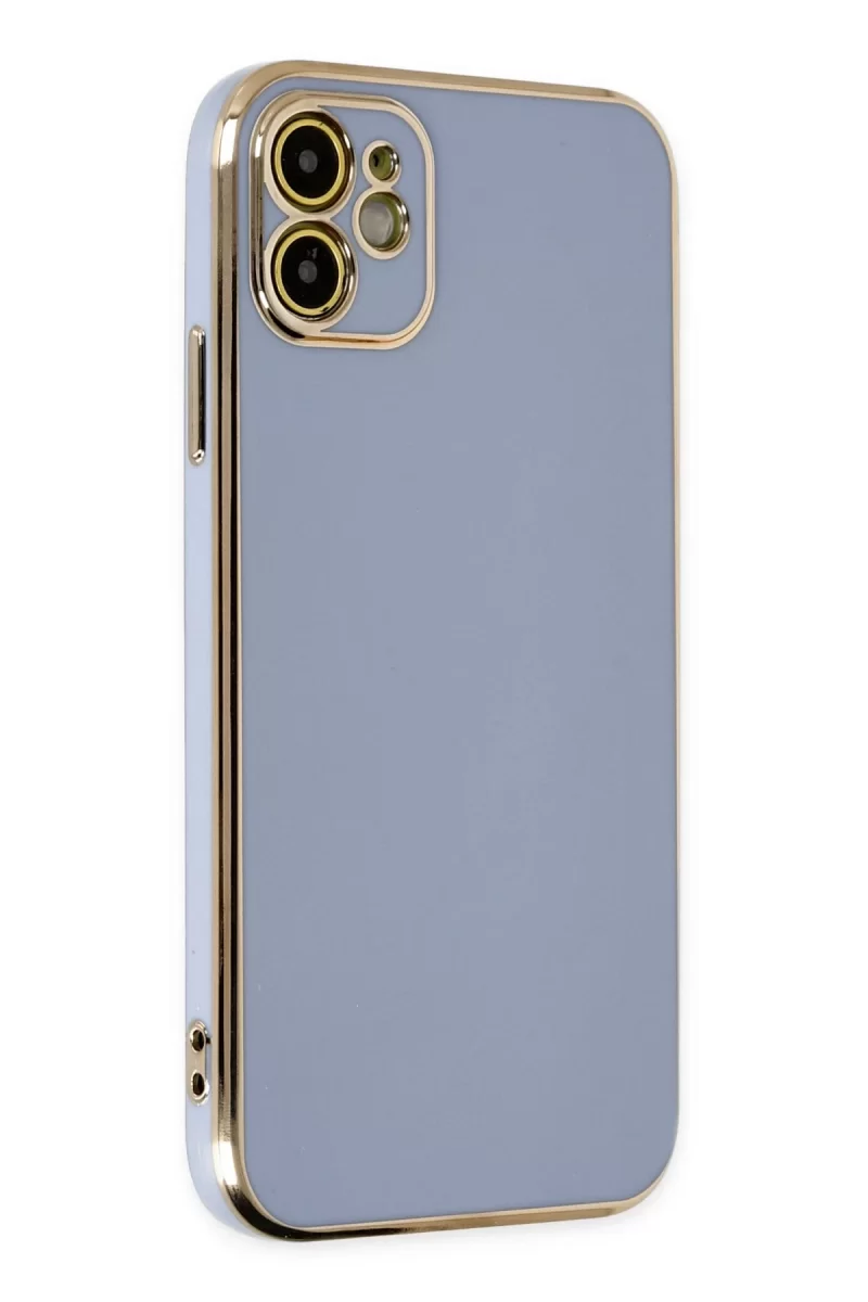 Newface Apple iPhone 12 Kılıf Volet Silikon - Mavi