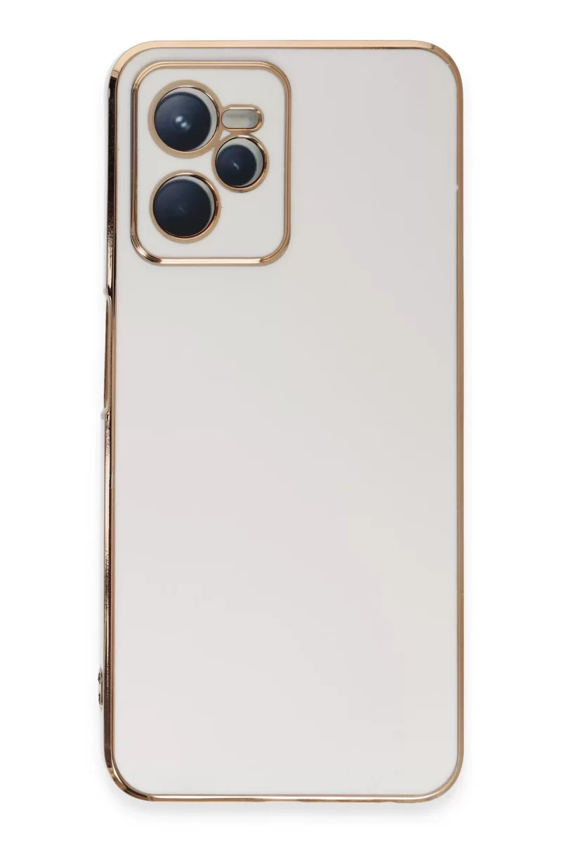 Newface Realme C35 Kılıf Volet Silikon - Beyaz