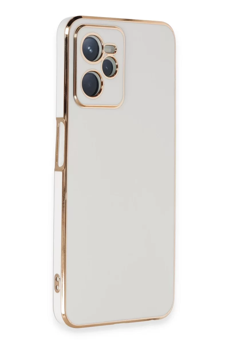 Newface Realme C35 Kılıf Volet Silikon - Beyaz