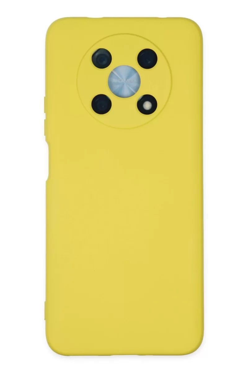 Newface Huawei Nova Y90 Kılıf Nano içi Kadife Silikon - Sarı