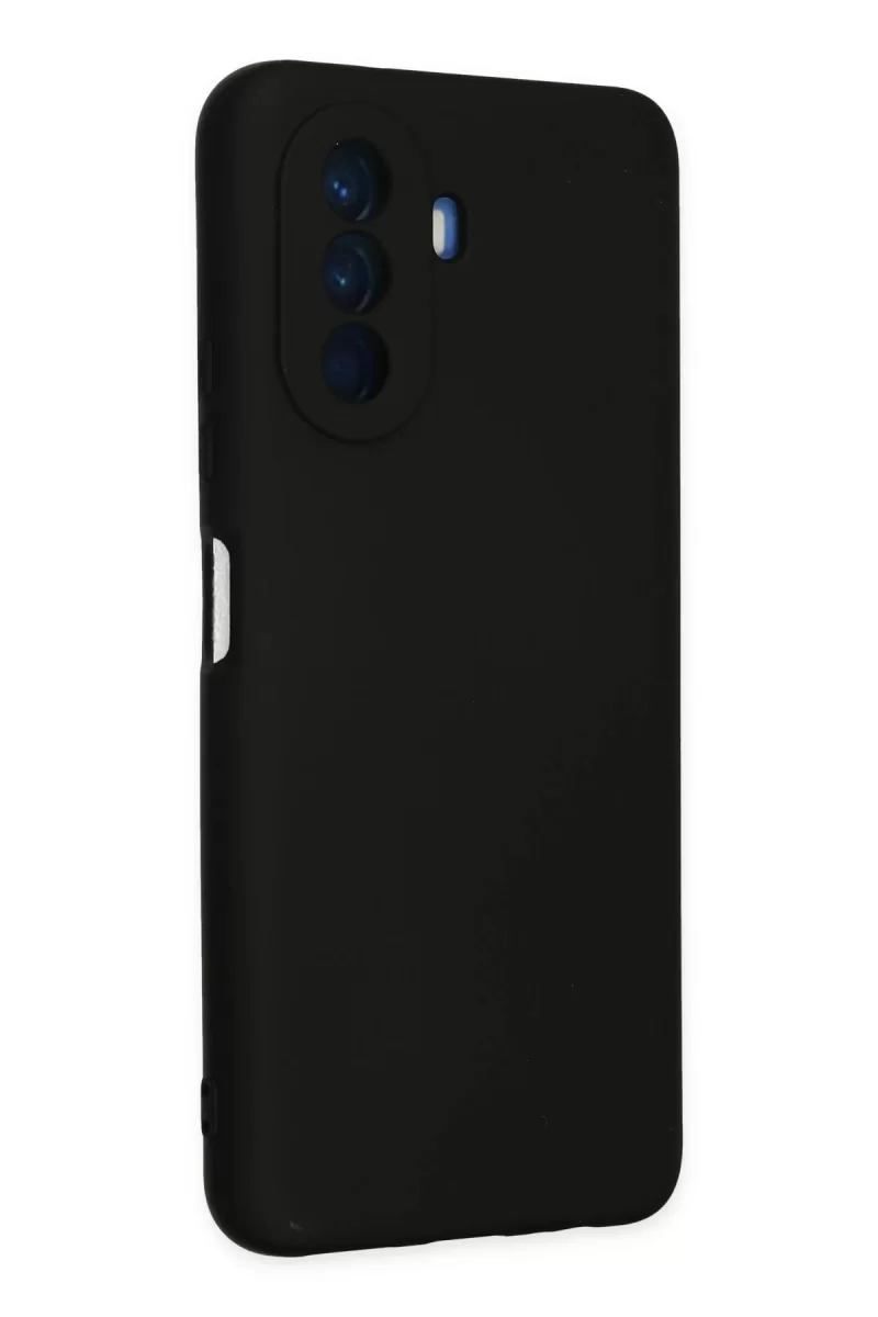 Newface Huawei Nova Y70 Kılıf Nano içi Kadife Silikon - Siyah