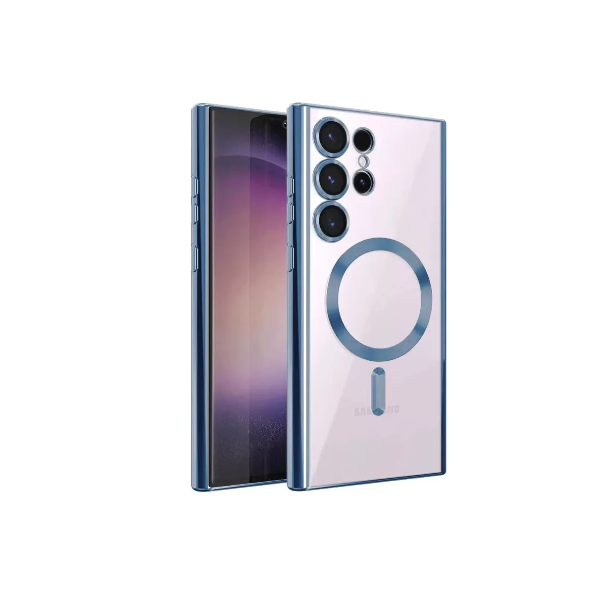 Newface Samsung Galaxy S23 Ultra Kılıf Kross Magneticsafe Kapak - Sierra Blue