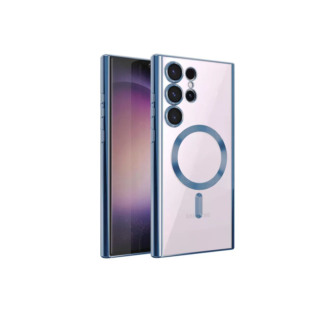 Newface Samsung Galaxy S23 Ultra Kılıf Kross Magneticsafe Kapak - Sierra Blue