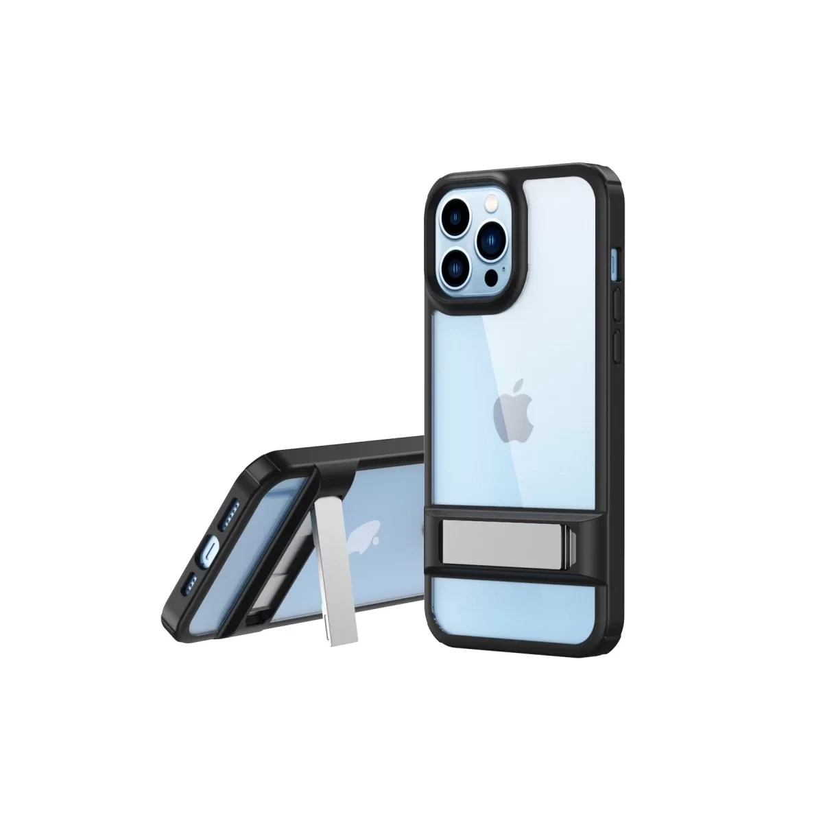 Newface Apple iPhone 13 Pro Max Kılıf Rolet Stand Kapak - Siyah