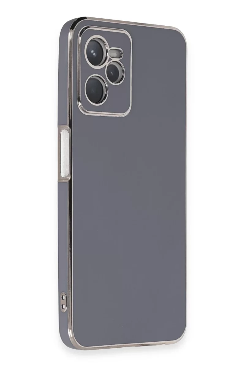 Newface Realme C35 Kılıf Volet Silikon - Mavi