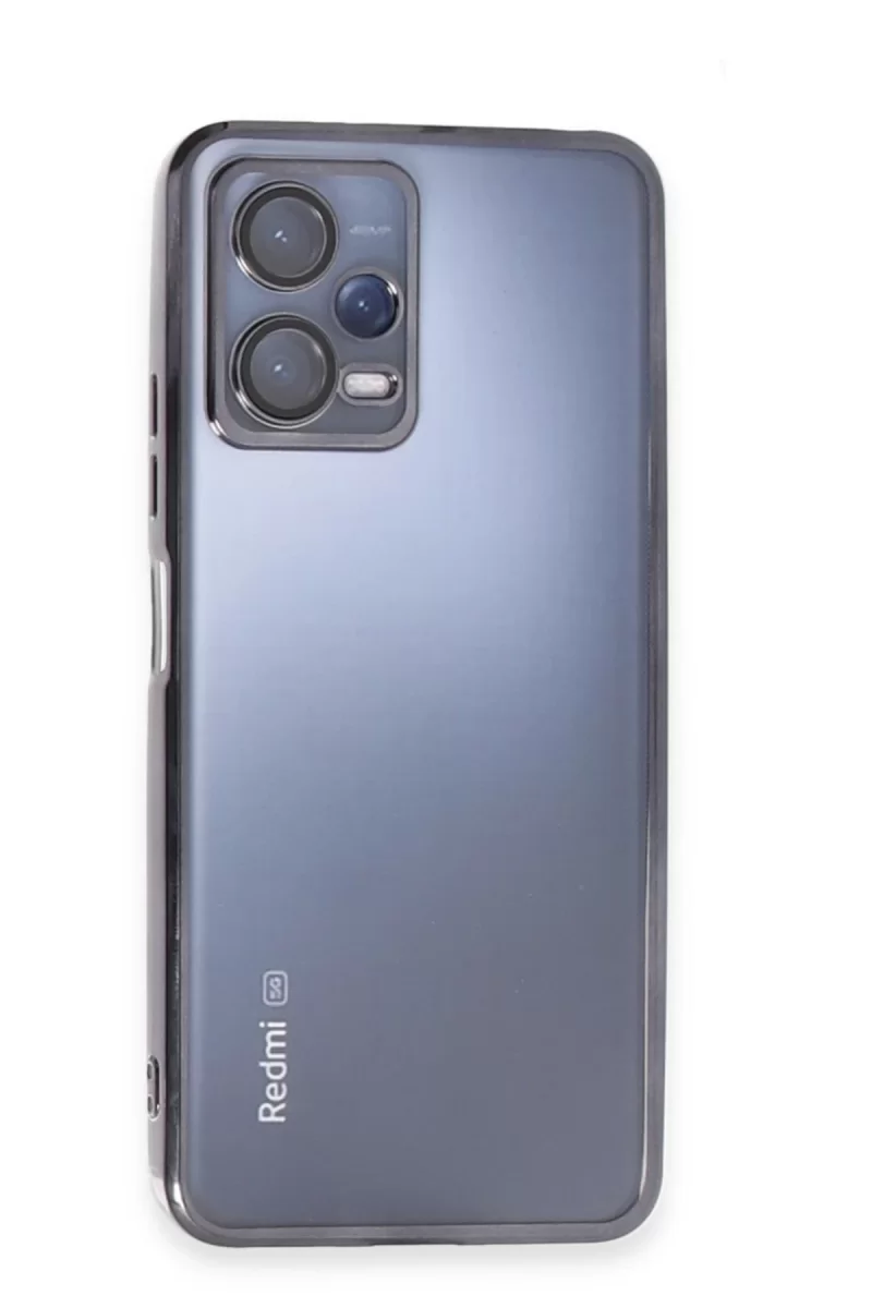 Newface Xiaomi Redmi Note 12 Pro 5G Kılıf Razer Lensli Silikon - Siyah