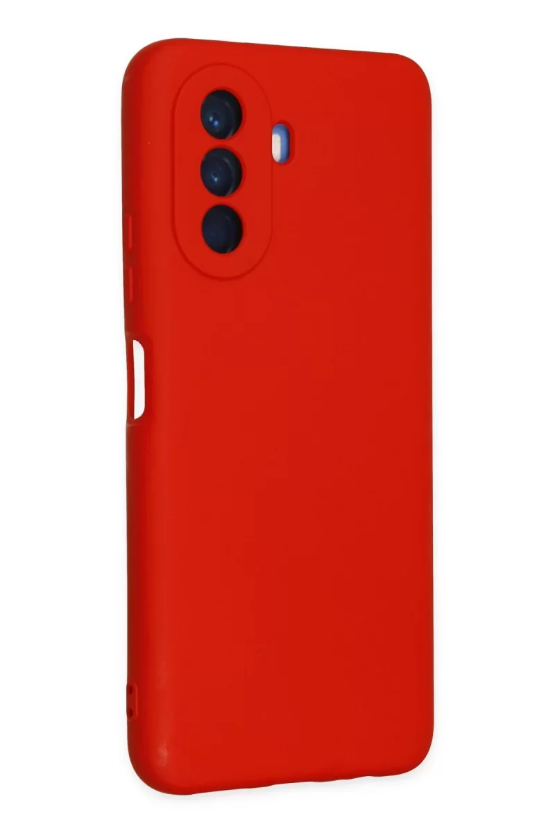 Newface Huawei Nova Y70 Kılıf Nano içi Kadife Silikon - Kırmızı