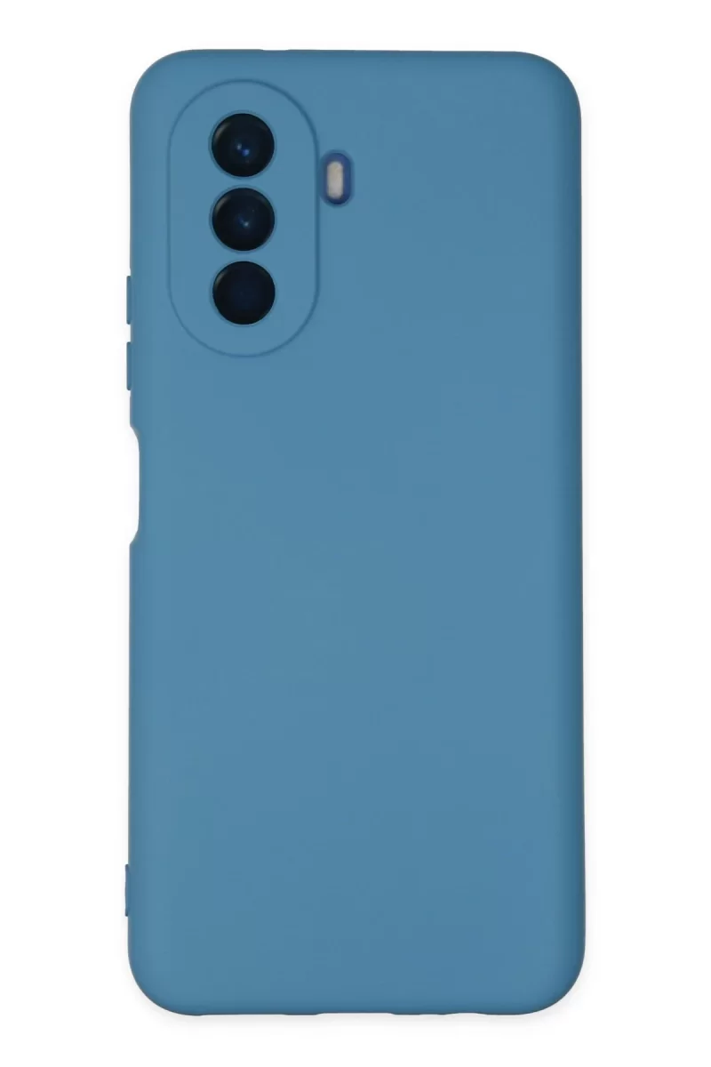 Newface Huawei Nova Y70 Kılıf Nano içi Kadife Silikon - Mavi