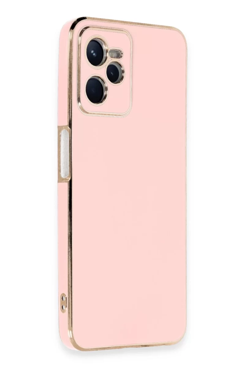 Newface Realme C35 Kılıf Volet Silikon - Pembe
