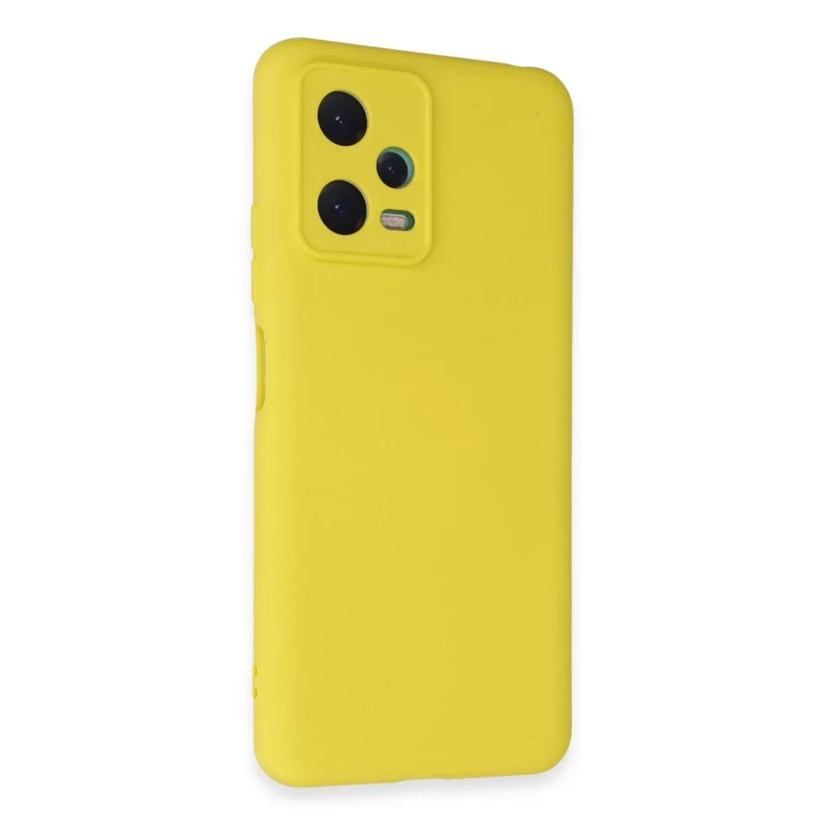Newface Xiaomi Redmi Note 12 5G Kılıf Nano içi Kadife Silikon - Sarı