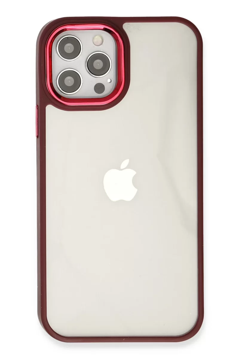 Newface Apple iPhone 12 Pro Max Kılıf Dora Kapak - Kırmızı