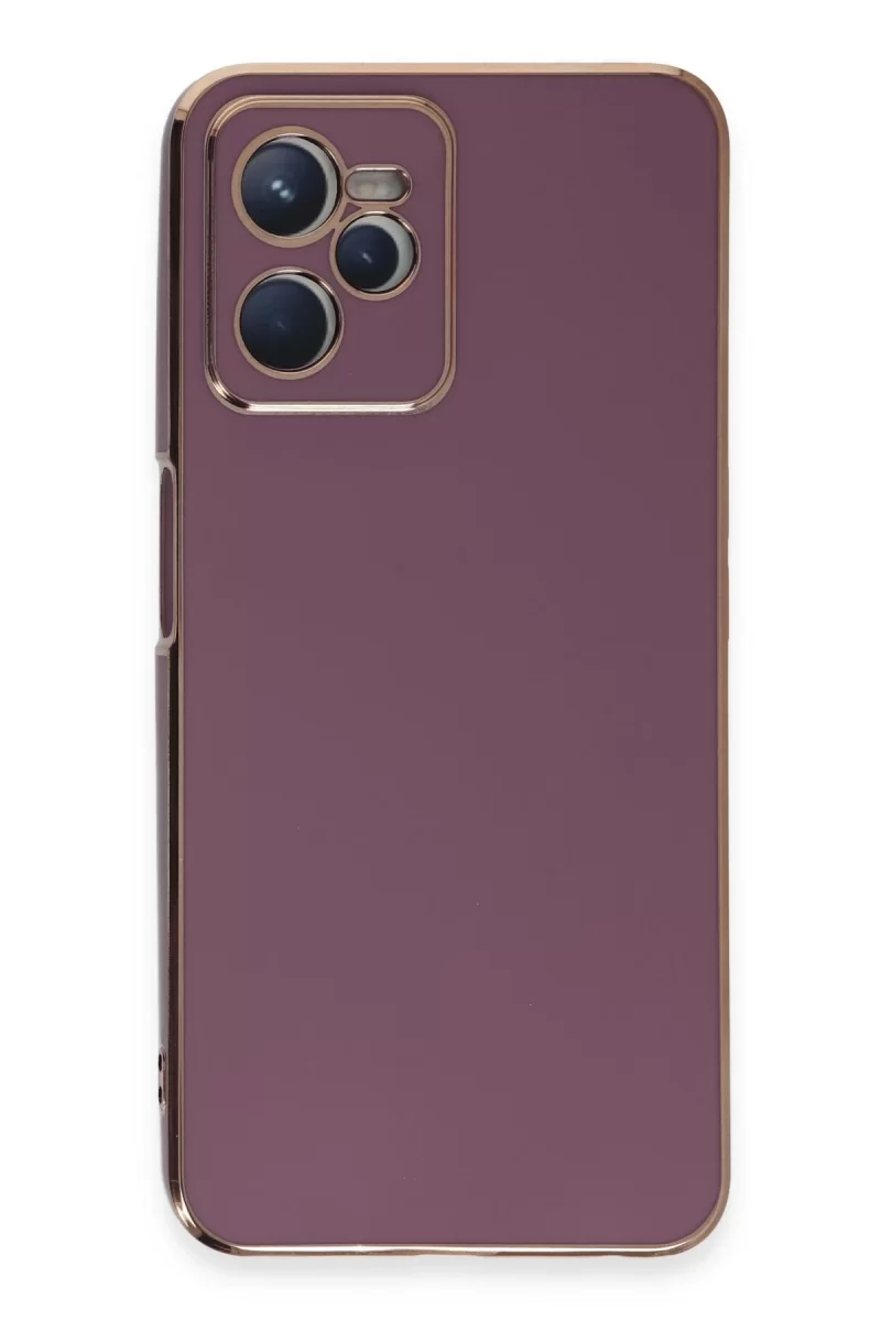Newface Realme C35 Kılıf Volet Silikon - Mor