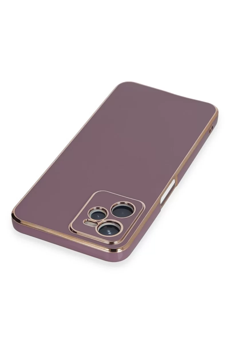 Newface Realme C35 Kılıf Volet Silikon - Mor