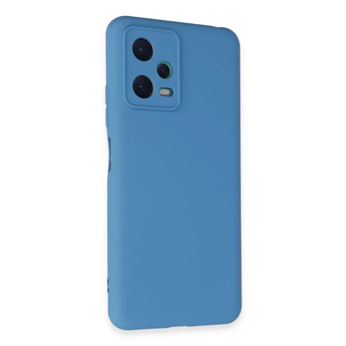 Newface Xiaomi Redmi Note 12 5G Kılıf Nano içi Kadife Silikon - Mavi
