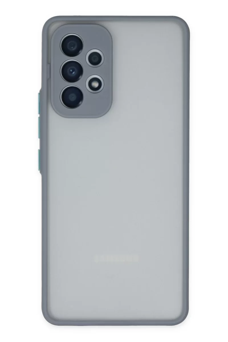 Newface Samsung Galaxy A53 5G Kılıf Montreal Silikon Kapak - Gri