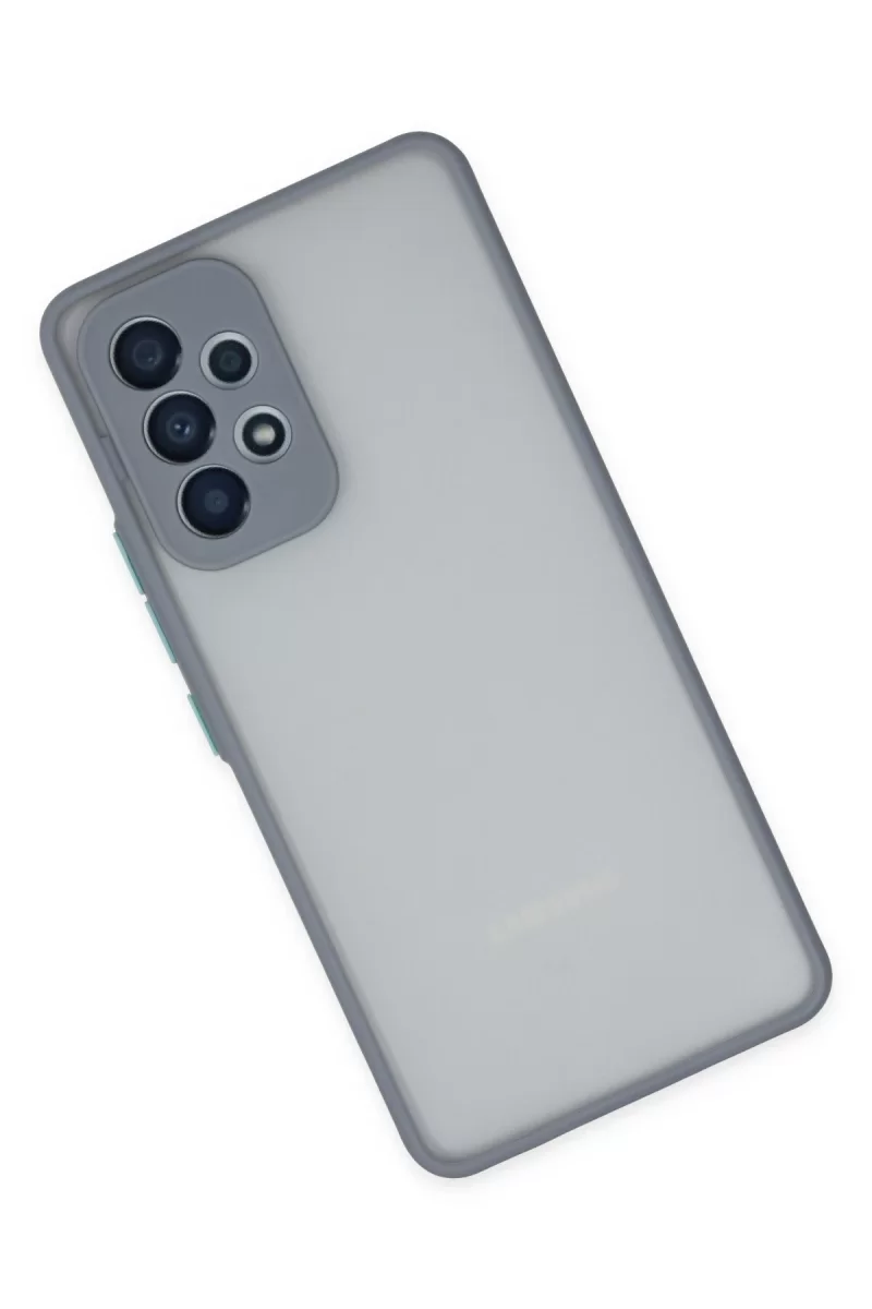 Newface Samsung Galaxy A53 5G Kılıf Montreal Silikon Kapak - Gri
