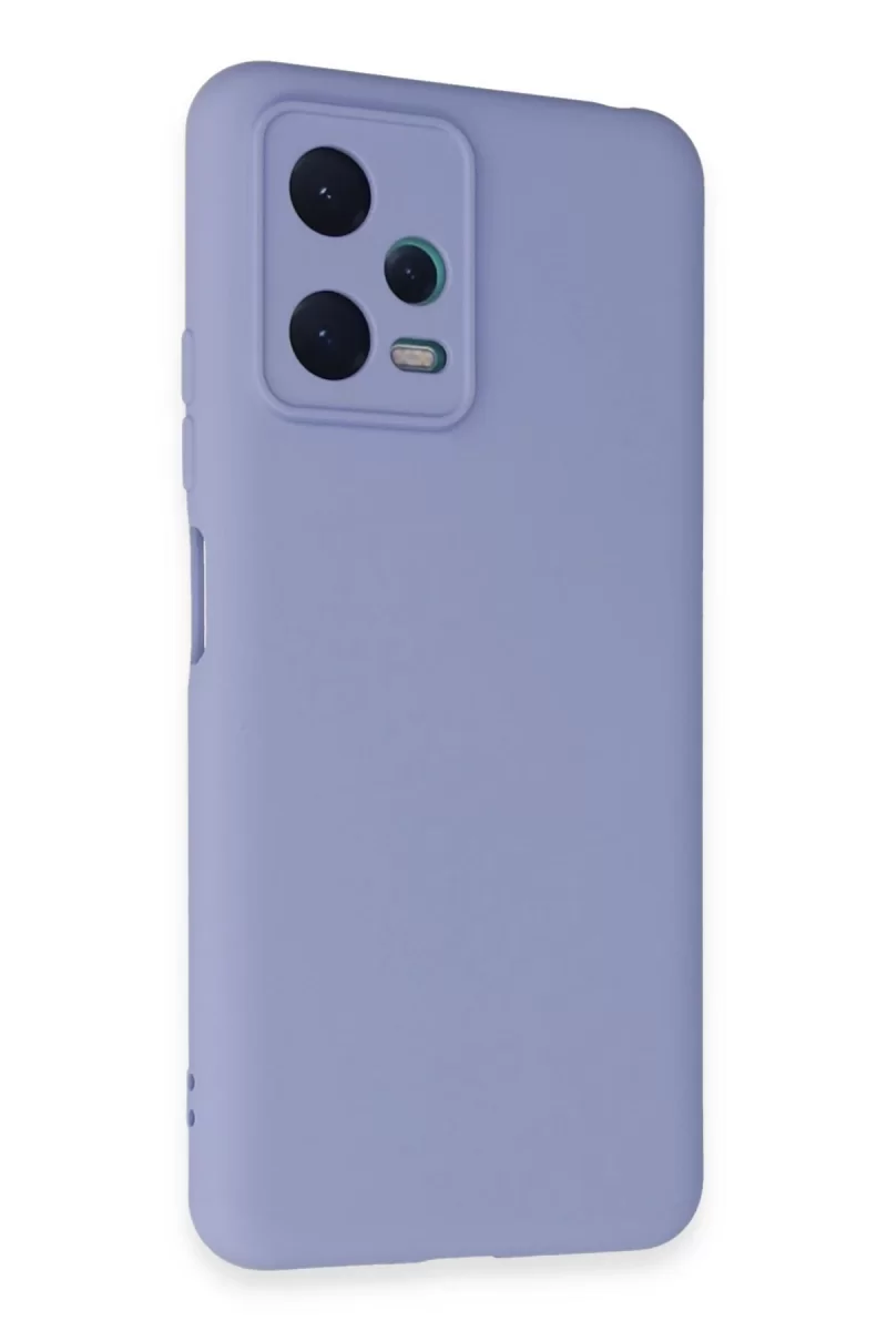 Newface Xiaomi Redmi Note 12 5G Kılıf Nano içi Kadife Silikon - Lila