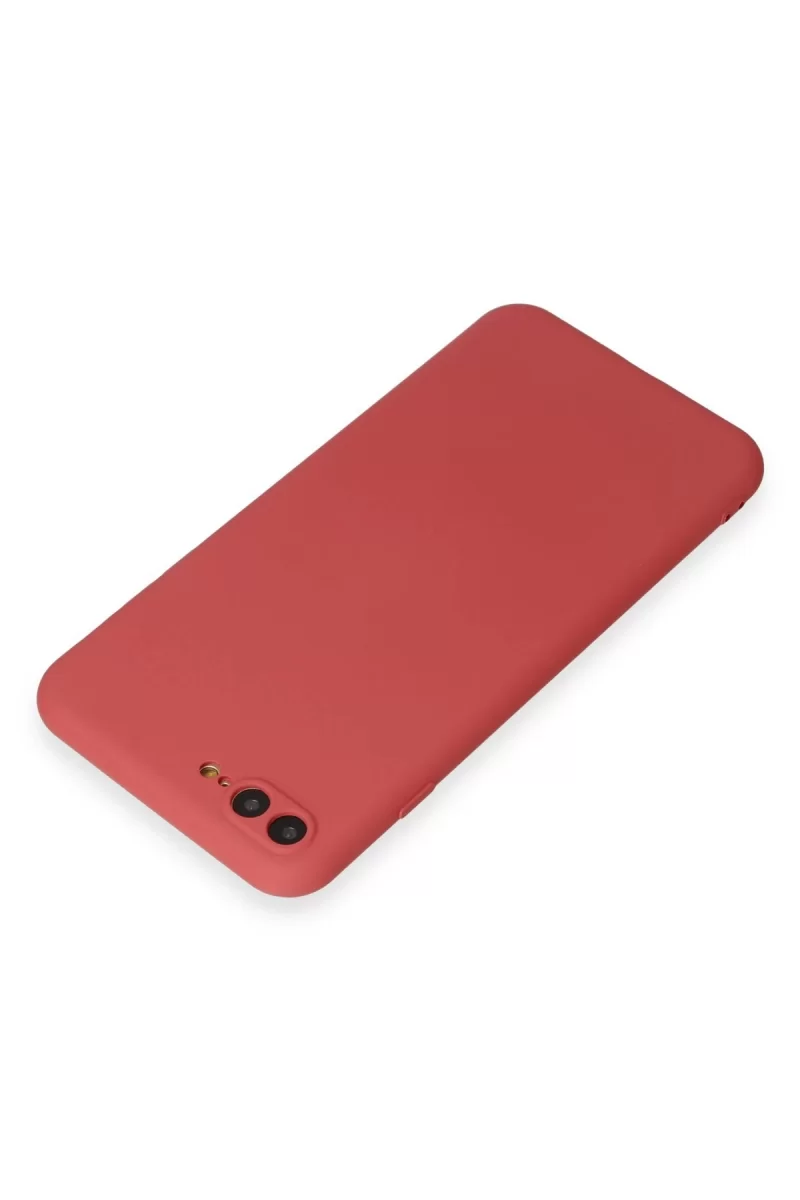 Newface Apple iPhone 7 Plus Kılıf First Silikon - Kiremit