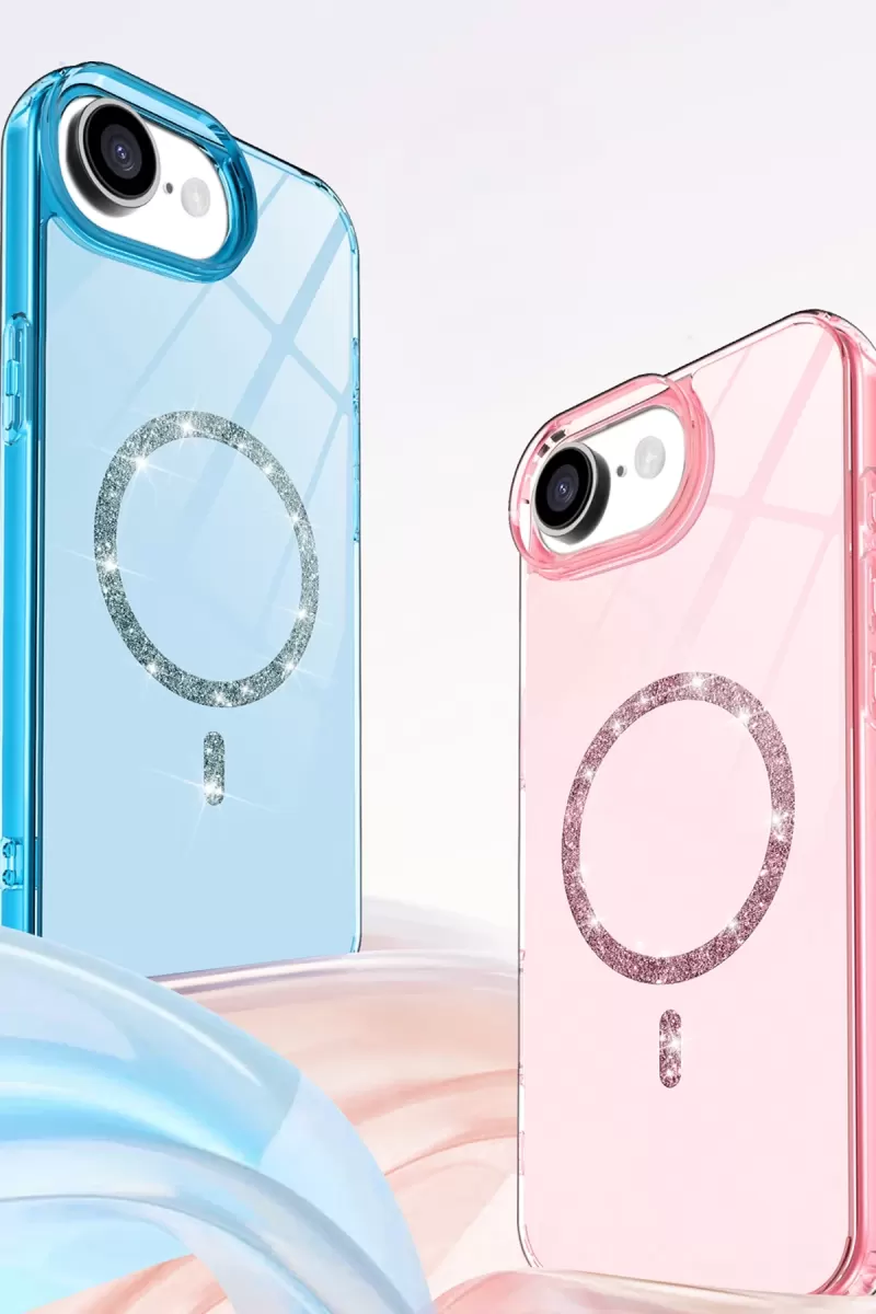 Newface Apple iPhone 16E Live Diamond Magsafe Kapak - Sarı