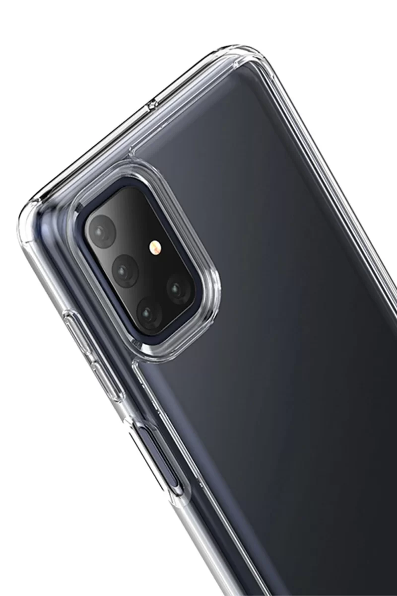 Newface Samsung Galaxy M51 Kılıf Lüx Şeffaf Silikon