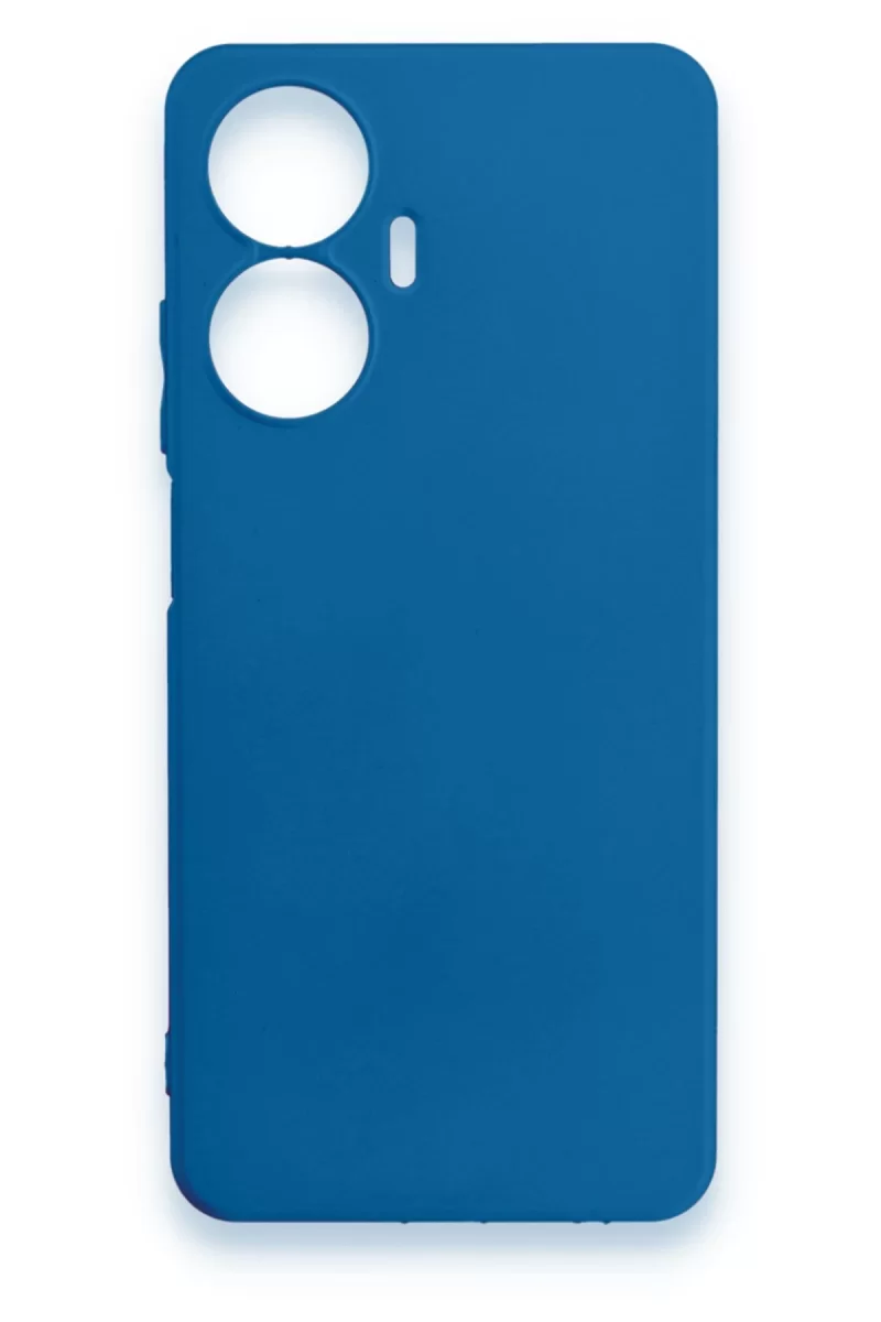 Newface Realme C55 Kılıf First Silikon - Mavi