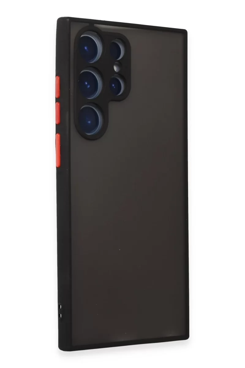 Newface Samsung Galaxy S23 Ultra Kılıf Montreal Silikon Kapak - Siyah