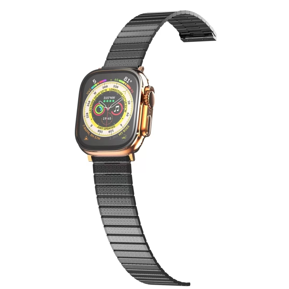 Newface Apple Watch 42mm Made Metal Kordon - Siyah