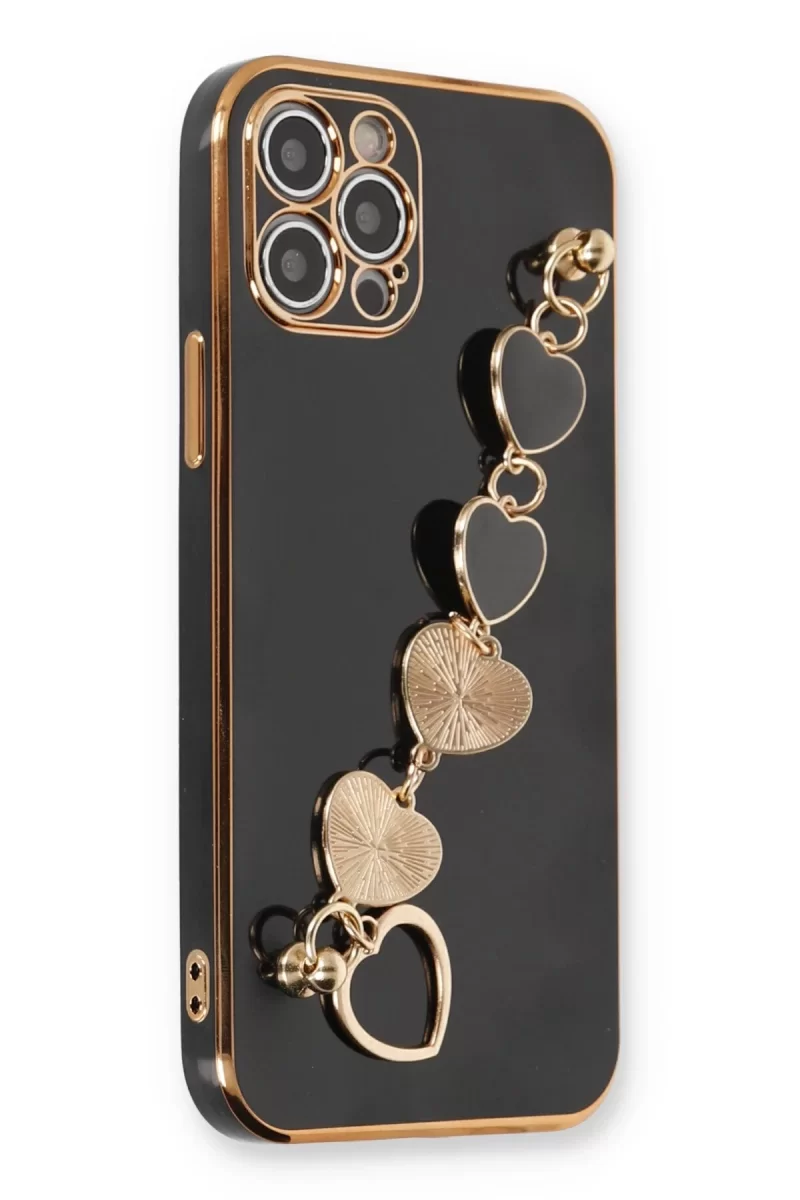Newface Apple iPhone 12 Pro Kılıf Esila Silikon - Siyah