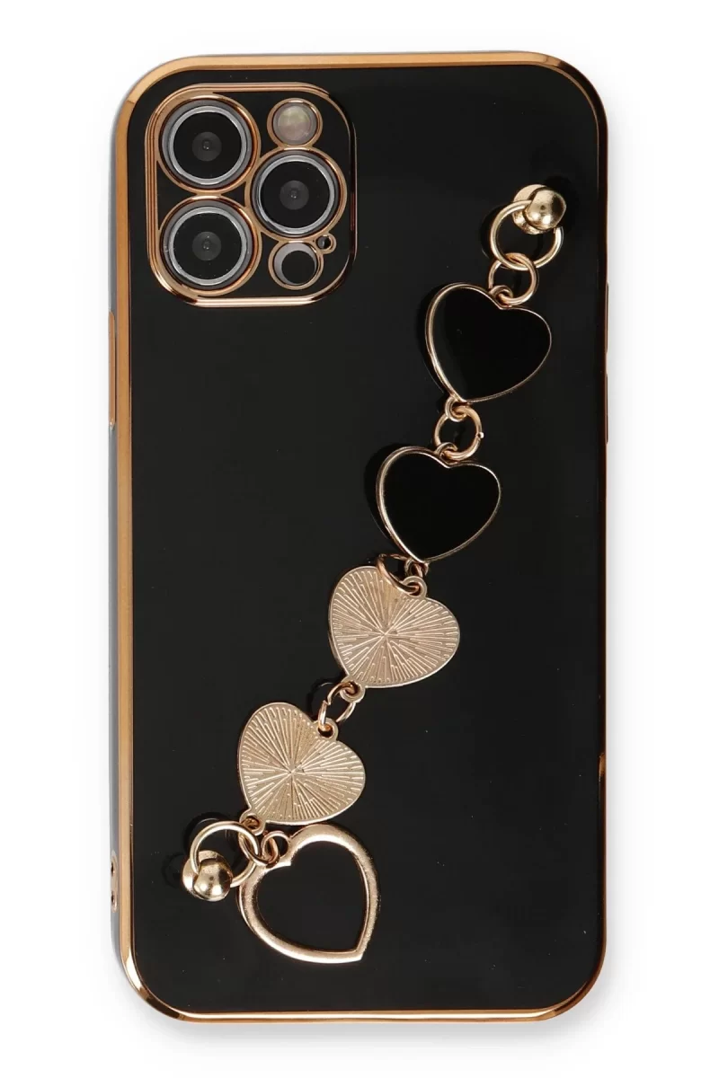 Newface Apple iPhone 12 Pro Kılıf Esila Silikon - Siyah