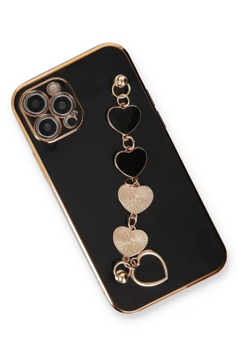 Newface Apple iPhone 12 Pro Kılıf Esila Silikon - Siyah