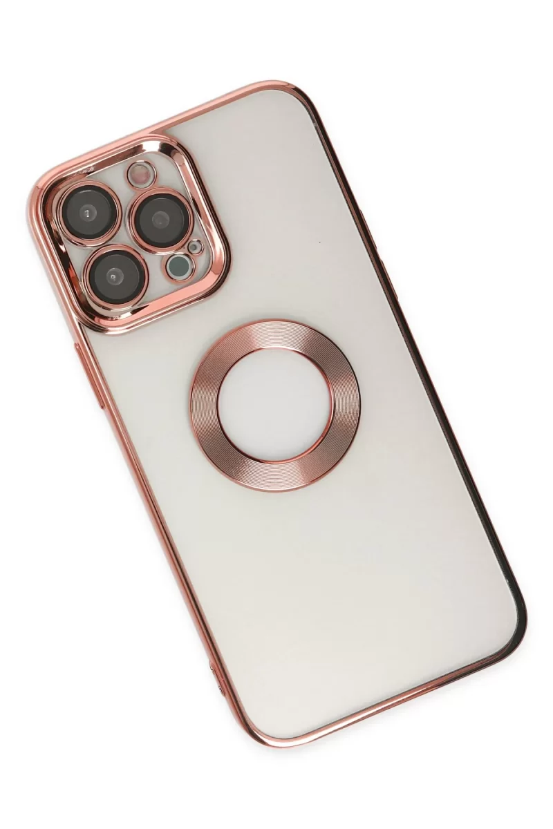 Newface Apple iPhone 14 Pro Kılıf Slot Silikon - Rose Gold