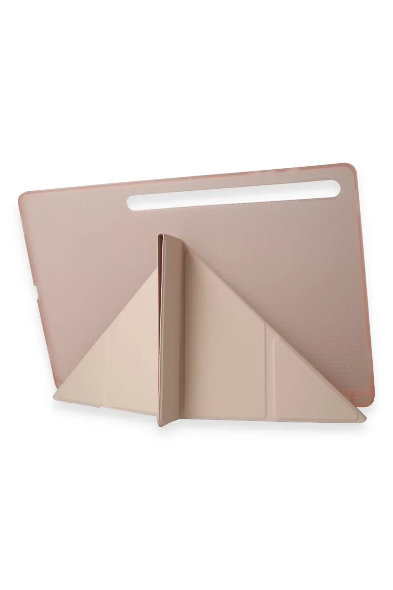 Newface Samsung Galaxy X910 Tab S9 Ultra 14.6 Kılıf Kalemlikli Mars Tablet Kılıfı - Rose Gold