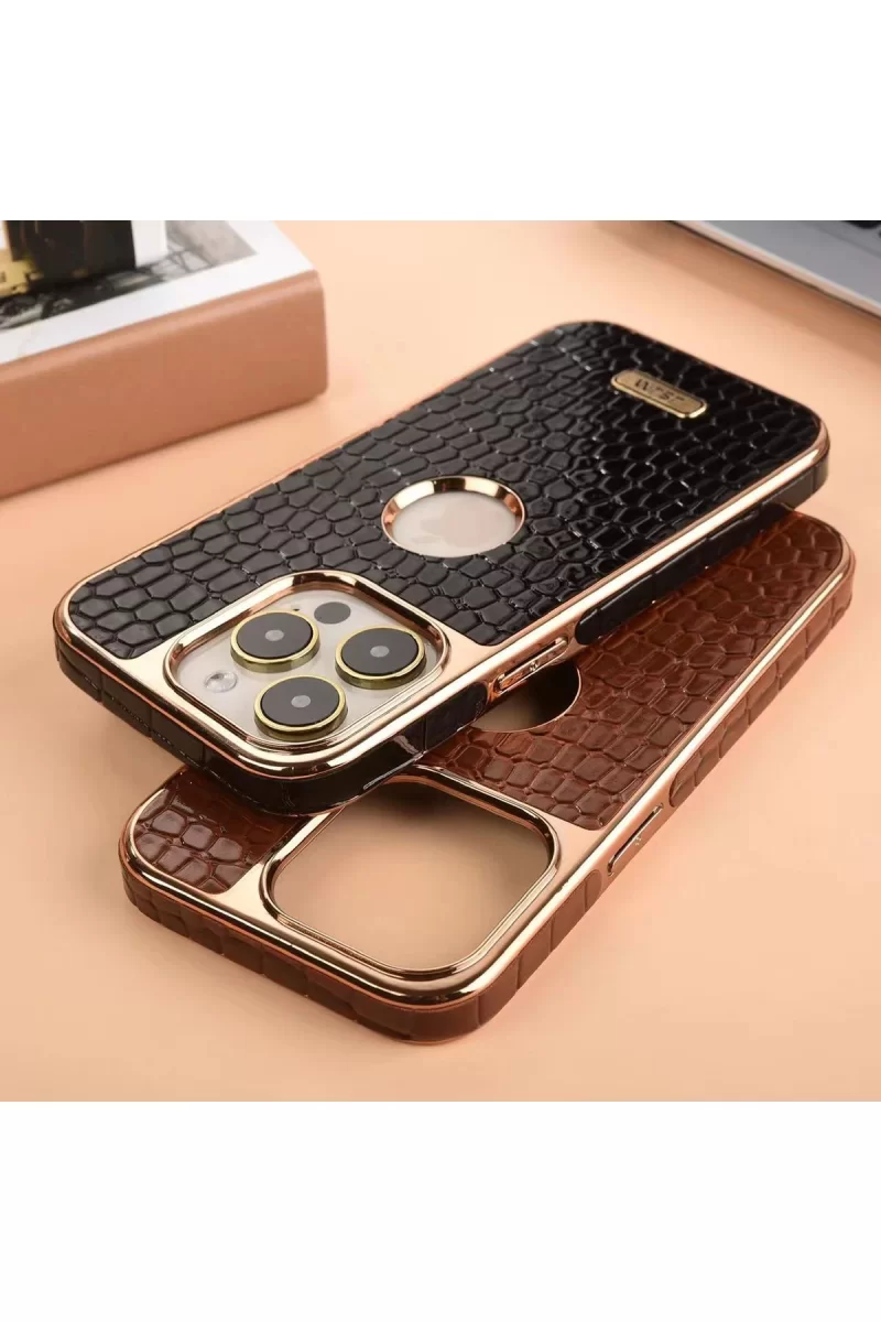 Newface Apple iPhone 13 Pro Max Kılıf Snake Kapak - Bordo