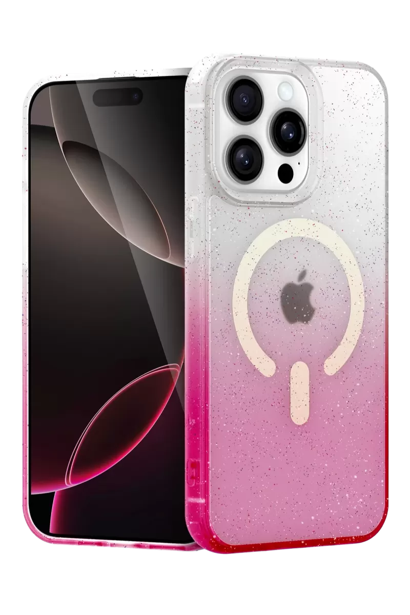 Newface Apple iPhone 15 Pro Pummel Shiny Magsafe Kapak - Mor