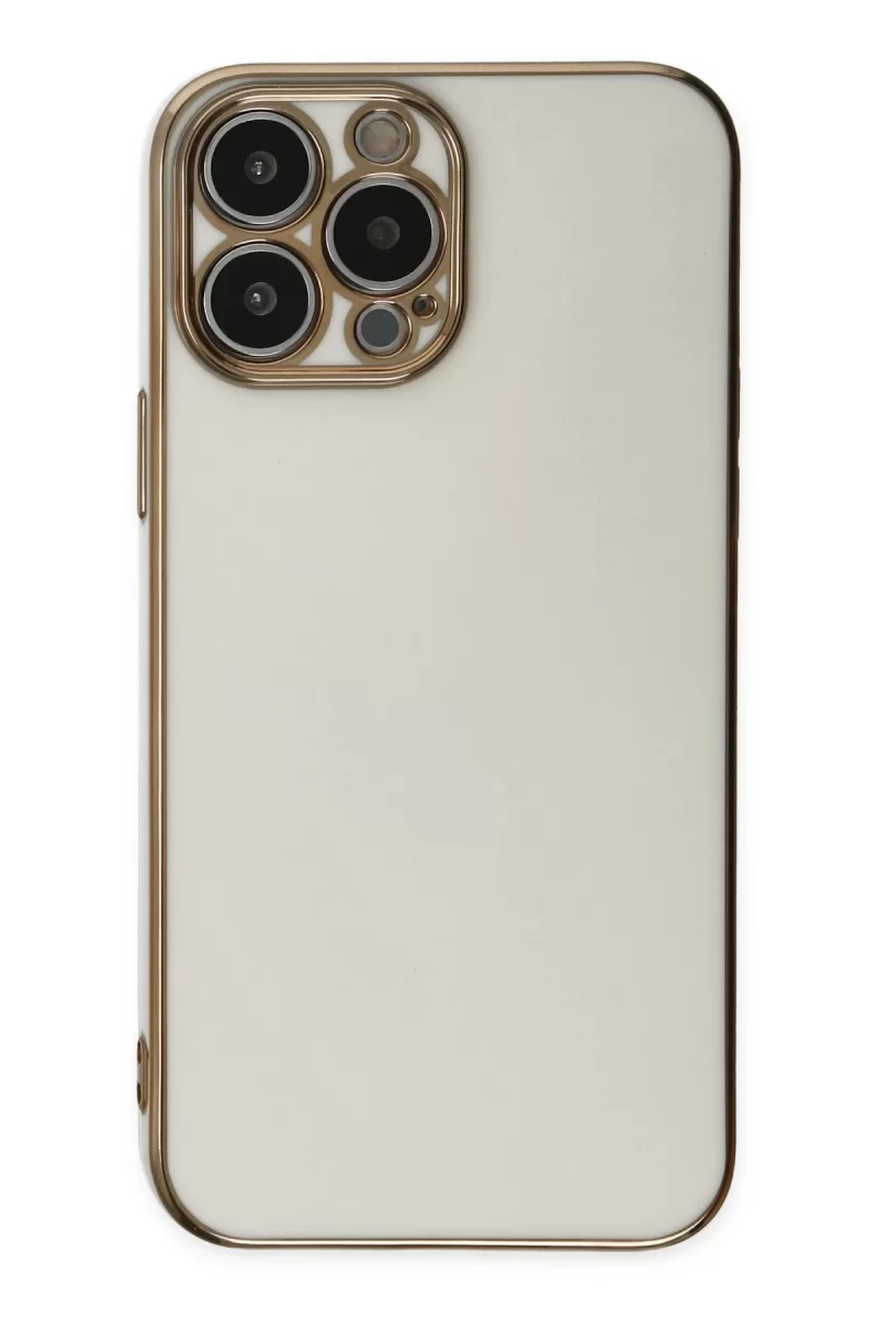 Newface Apple iPhone 14 Pro Kılıf Volet Silikon - Beyaz