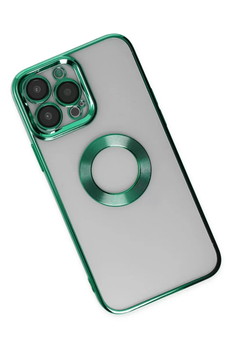 Newface Apple iPhone 14 Pro Kılıf Slot Silikon - Köknar Yeşili