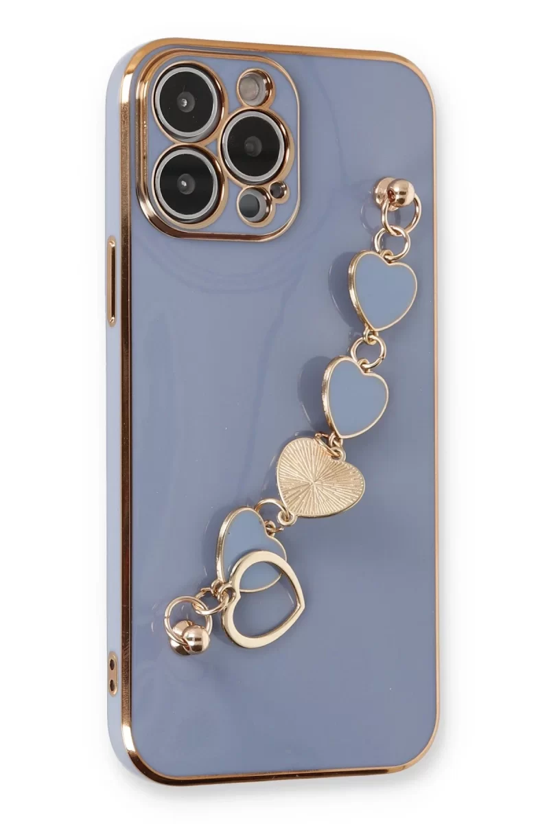 Newface Apple iPhone 13 Pro Max Kılıf Esila Silikon - Gri
