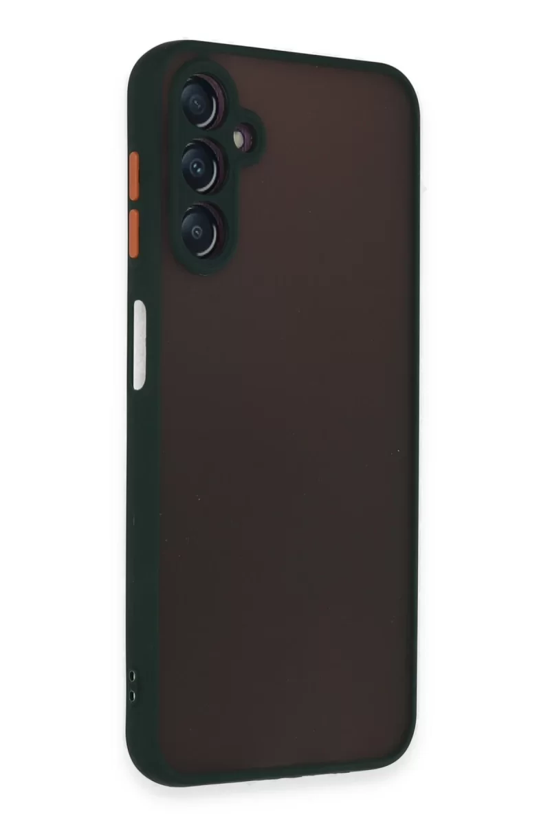 Newface Samsung Galaxy A14 4G Kılıf Montreal Silikon Kapak - Yeşil