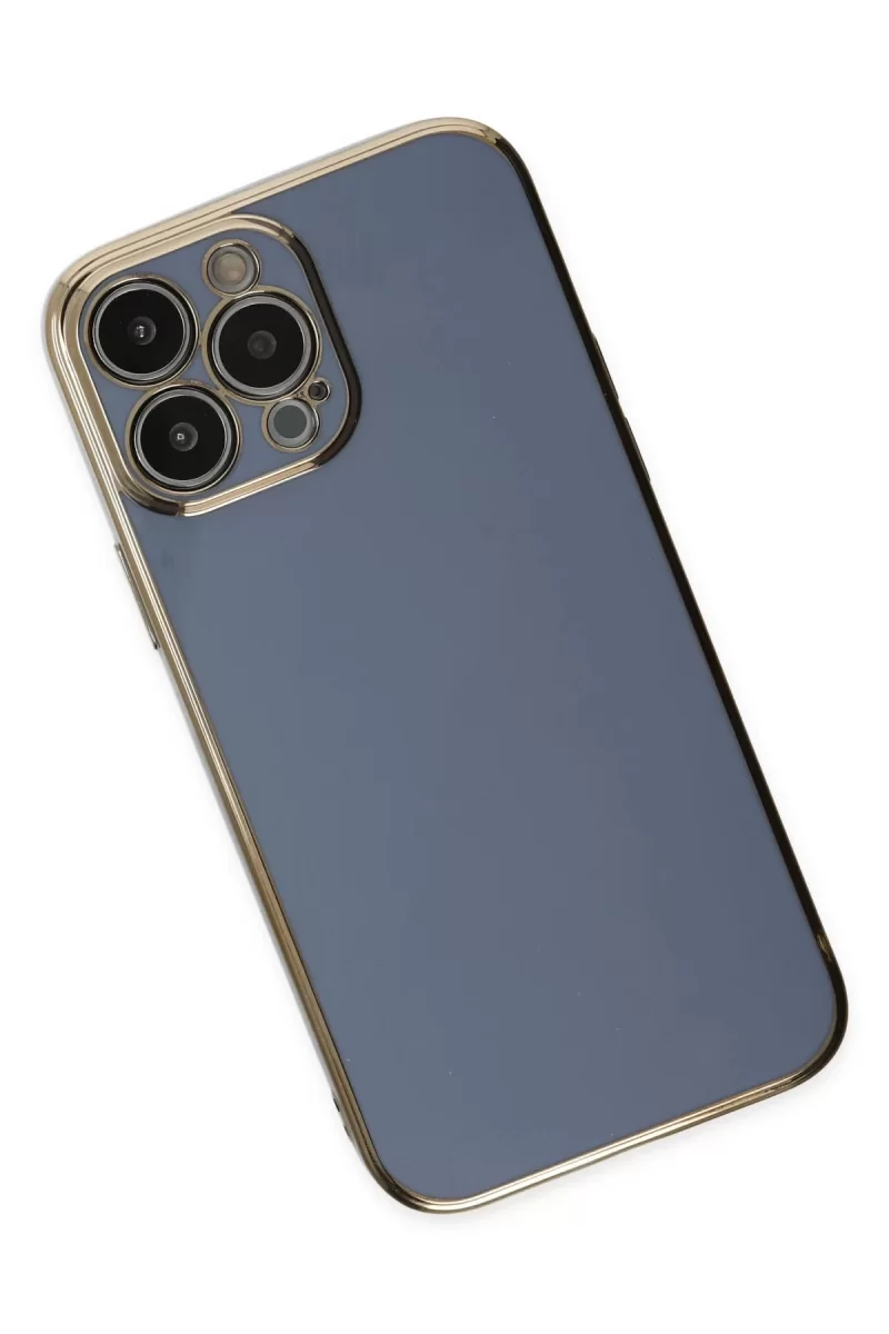 Newface Apple iPhone 14 Pro Kılıf Volet Silikon - Mavi